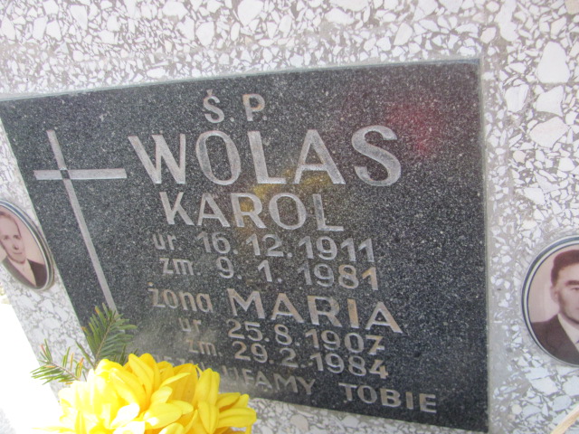 Karol Wolas 1911 Wieprz - Gierałtowice - Grobonet - Wyszukiwarka osób pochowanych