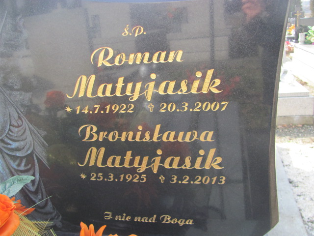 Bronisława Matyjasik 1925 Wieprz - Gierałtowice - Grobonet - Wyszukiwarka osób pochowanych