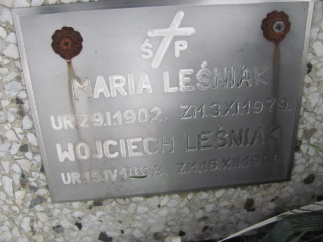 Wojciech Leśniak 1898 Wieprz - Gierałtowice - Grobonet - Wyszukiwarka osób pochowanych