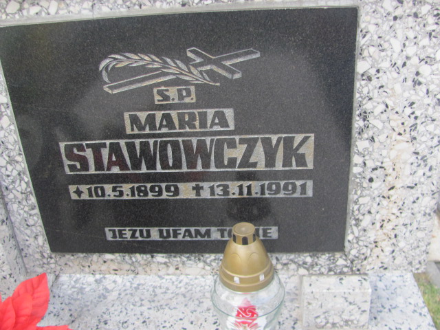 Maria Stawowczyk  1899 Wieprz - Gierałtowice - Grobonet - Wyszukiwarka osób pochowanych