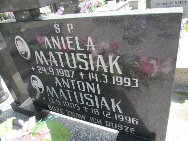 Aniela Matusiak 1907 Wieprz - Gierałtowice - Grobonet - Wyszukiwarka osób pochowanych