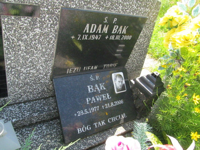 Adam Bąk 1947 Wieprz - Gierałtowice - Grobonet - Wyszukiwarka osób pochowanych